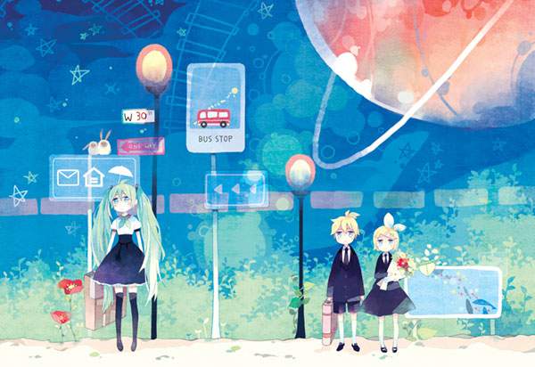 無料壁紙 ボカロ集合画像まとめ 初音ミク 巡音ルカ 鏡音レン 他 Switchbox