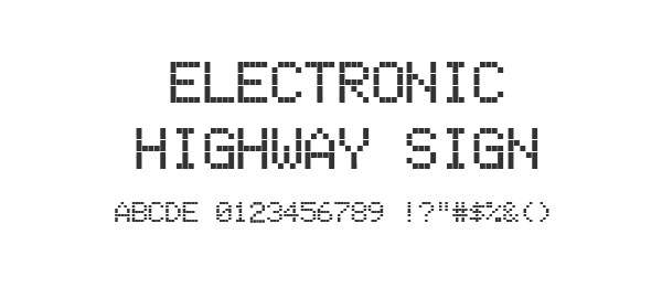 Electronic Highway Sign