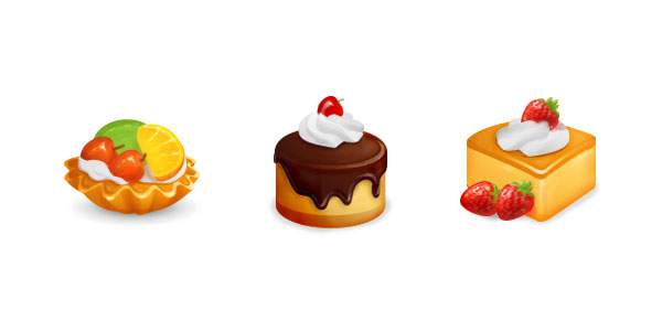 Free Food and Cakes Icon Set
