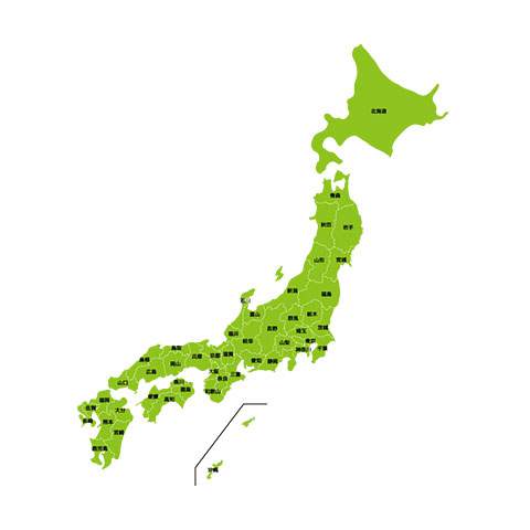 日本地図 - デザインマップ02
