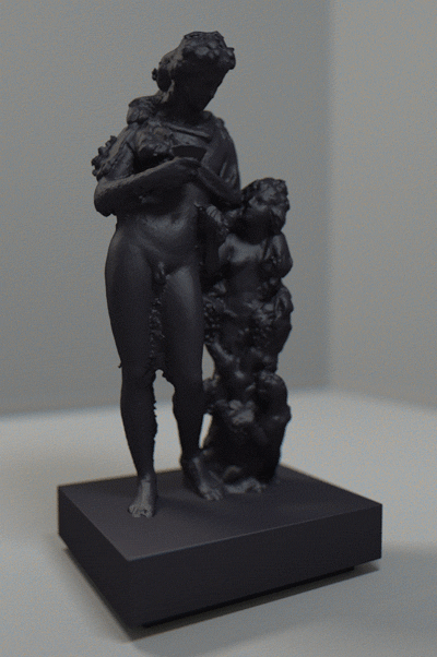 彫刻がゲシュタルト崩壊する不思議なGIFアニメーション - 05