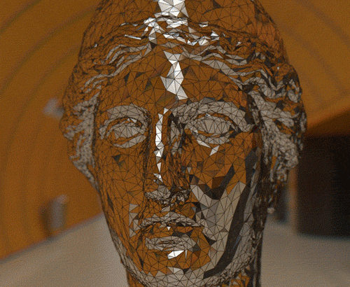 彫刻がゲシュタルト崩壊する不思議なGIFアニメーション - 07