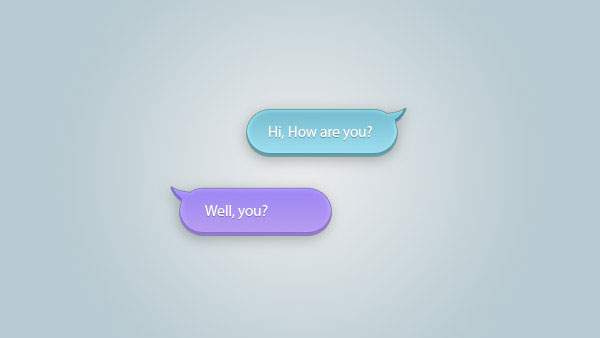 Chat Bubbles PSD