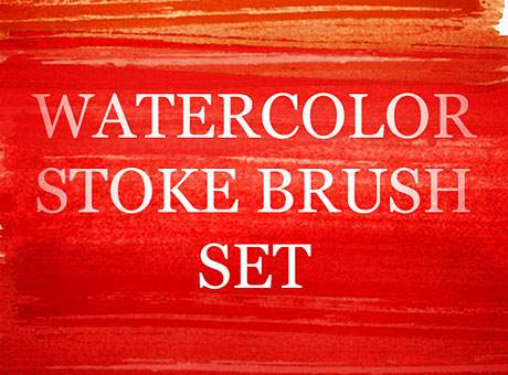 A Great Watercolour Strokes Photoshop Brush Set