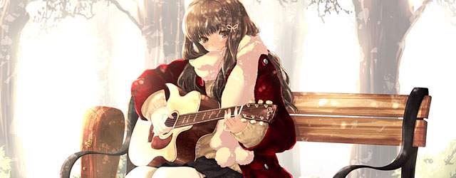 無料壁紙 ギターを弾く女の子のかわいいイラスト画像まとめ Switchbox