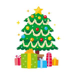 無料イラスト素材 クリスマスツリーの可愛い画像まとめ 星飾り