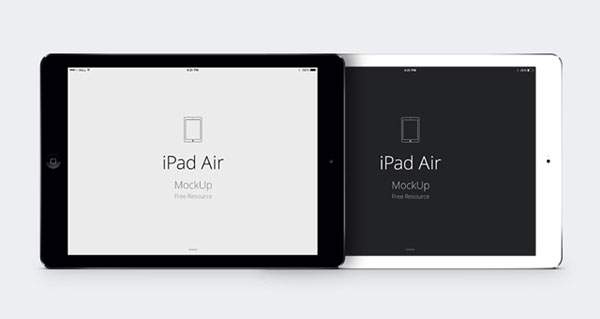 iPad Air のモックアップテンプレートPSD - 02