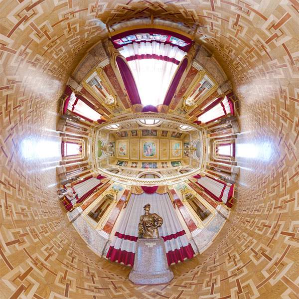 教会やレストランを超広角360°で捉えた写真作品 - 02