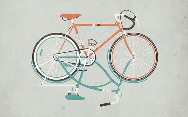 Wallpaper Bicycle Illustration 06 Switchbox