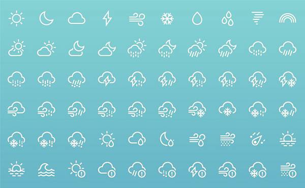 Weather icons - Behance