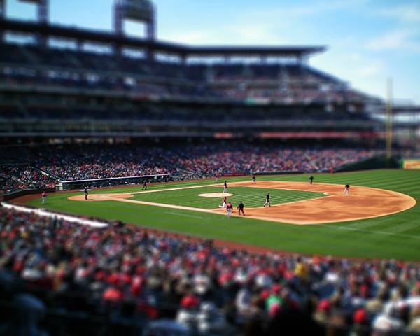 06.野球のグラウンドをミニチュア風に撮影した写真壁紙画像