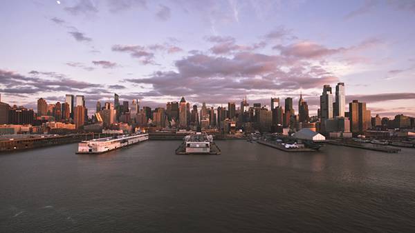 11.ニューヨークの港の風景を撮影した写真壁紙画像
