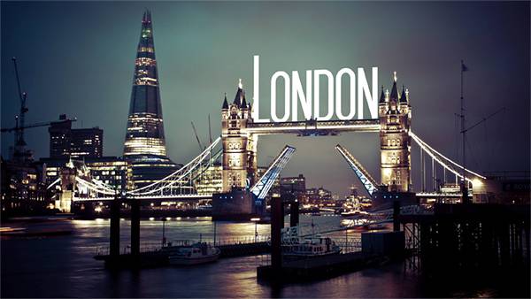 01.ロンドンのタワーブリッジとタイポグラフィーでデザインした写真壁紙画像