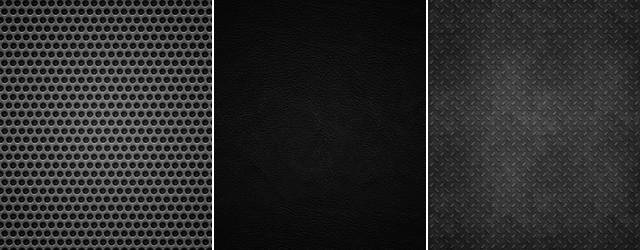 無料素材 黒を基調にしたメタルやレザーの高画質テクスチャー画像12枚セット Switchbox