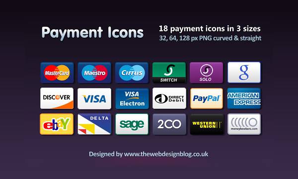 Free PNG Credit Card, Debit Card and Payment Icons Set