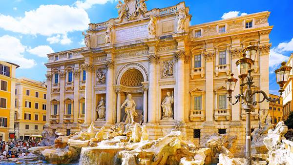 07.イタリア・ローマのトレビの泉を撮影した美しい写真壁紙画像
