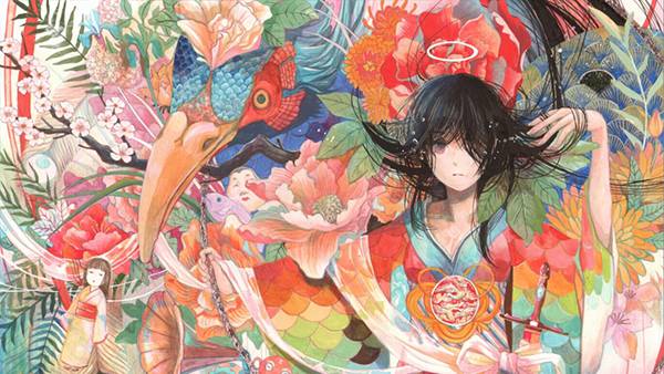 無料壁紙 純和風デザインのイラスト画像まとめ 巫女さん 桜 庭園 日の丸 Switchbox