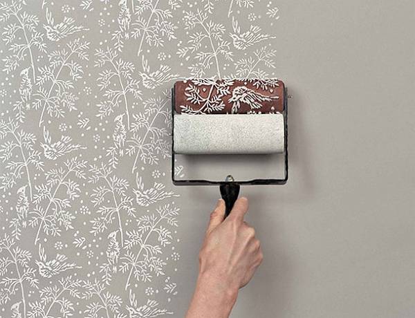 壁紙風に動物や植物のパターン柄を壁に描けるペイントローラー - 02