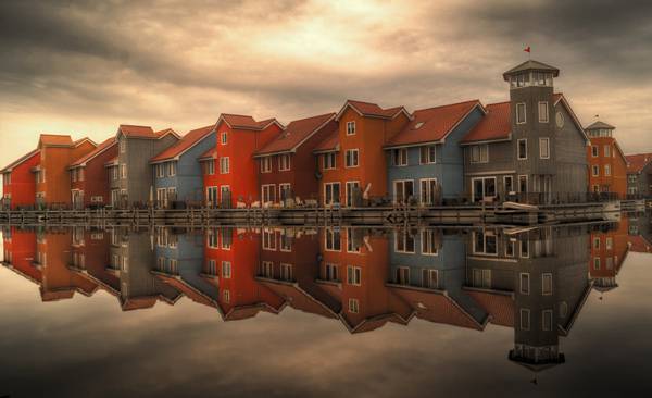 Beautiful Colourful houses in The Netherlands