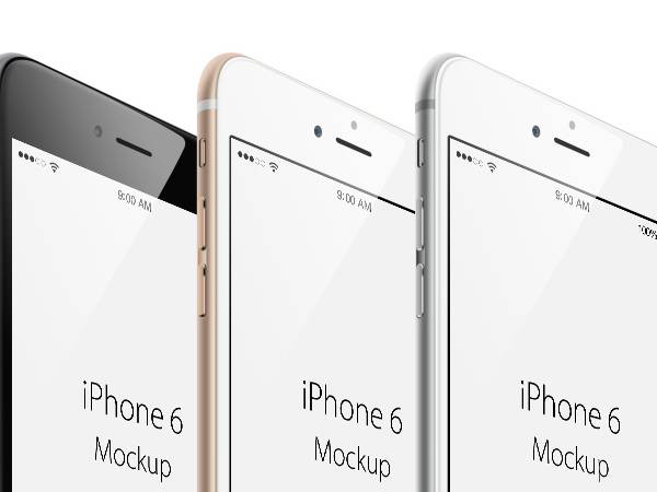 iPhone 6 Plus Angle View MockUp