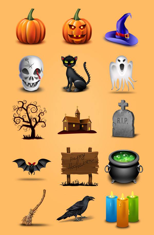 15 Halloween Icons