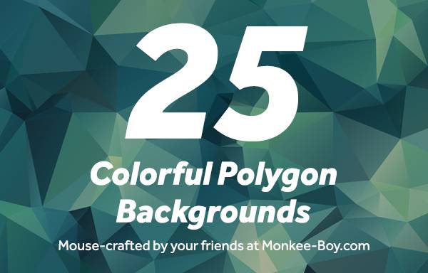 Freebie Friday: 25 Colorful Polygon Backgrounds