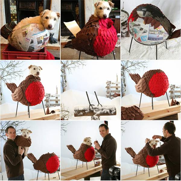 愛犬に可愛いコスプレをさせたクリスマス写真作品 - 07