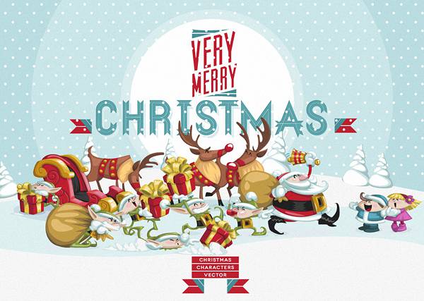 Christmas Vector Art Characters Pack