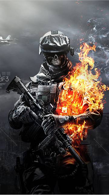 Battlefield Skulls Fire IPhone 6Wallpapers