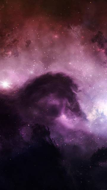 mj63-illuminating-space-red-star-galaxy-art