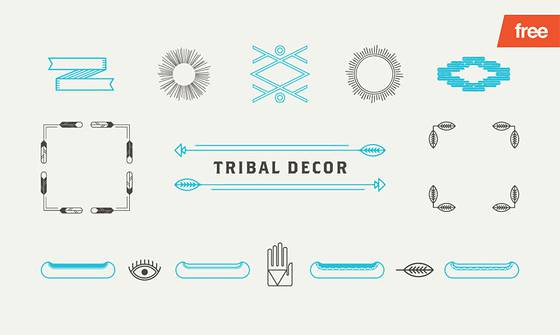 Tribal Decor - 15 Vector Shapes