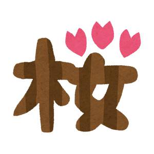 「桜」のイラスト文字