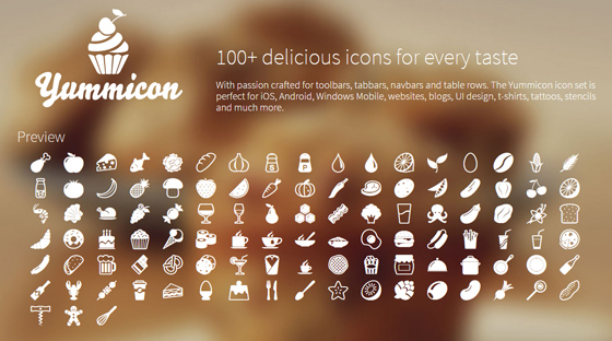 100+ delicious icons for every taste