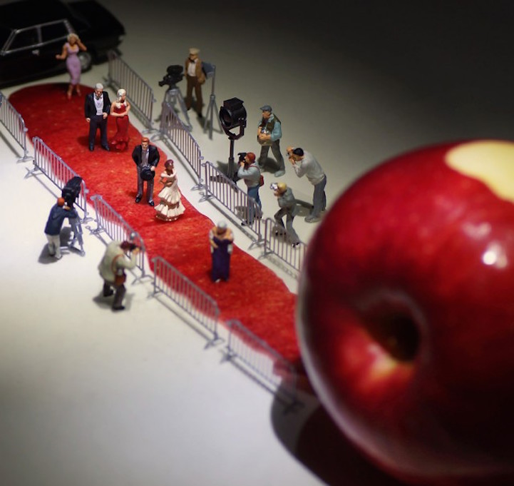 リンゴの皮は、真っ赤なレッドカーペット！