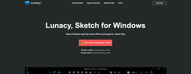 Lunacy：WindowsでSketchファイルが使えるソフト